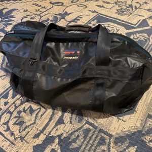 VINTAGE Patagonia Wet Dry Duffel Bag Black Dual Zone  USA LARGE
